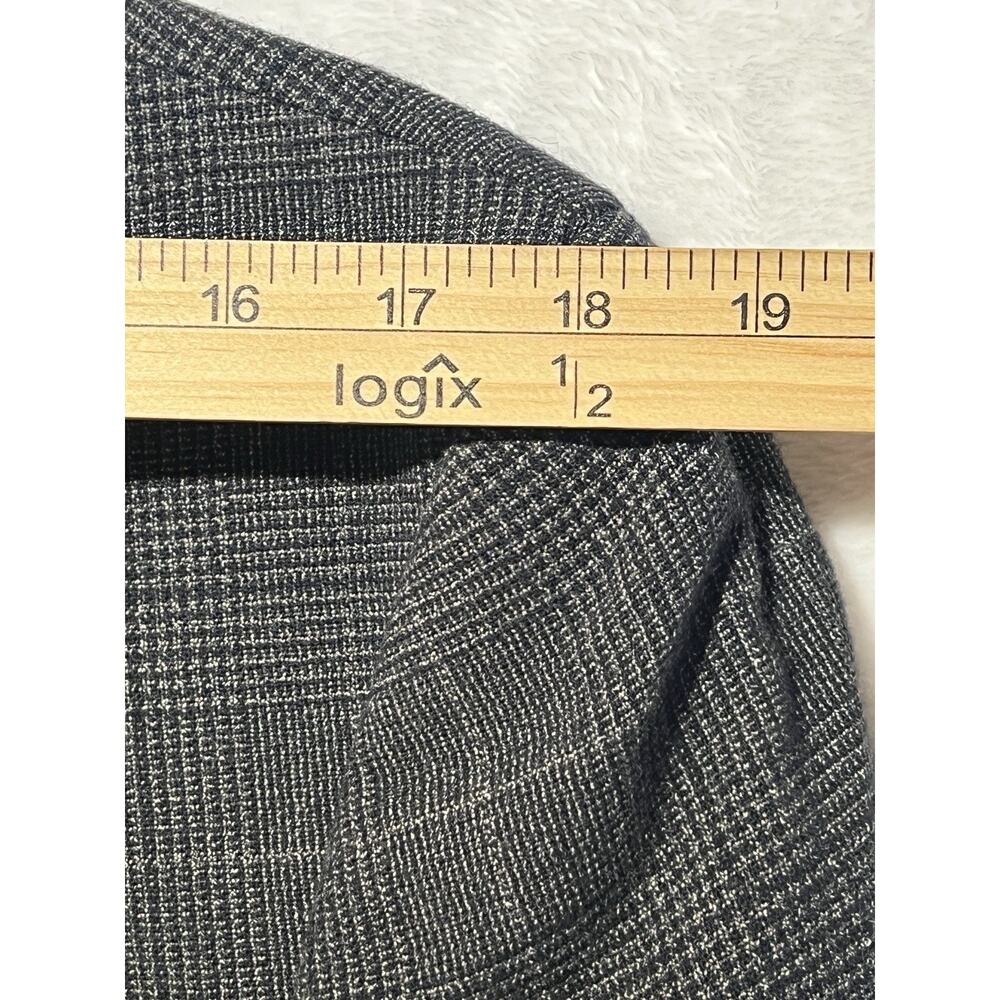 Ted Baker London Blazer 40R Slim Gunmetal Blue Gray Glen Plaid Cotton Blend - Picture 14 of 16